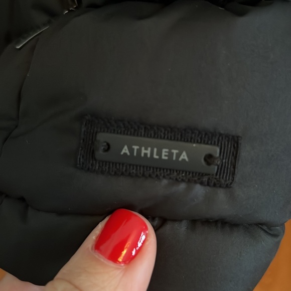 Athleta black down jacket, size xs - Picture 2 of 4
